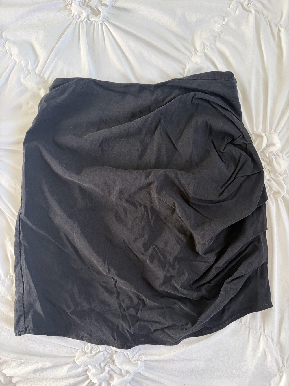 Women’s Black Ruched Skirt